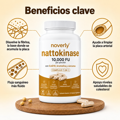 Nattokinasa de máxima potencia 10 000 FU — Apoyo circulatorio